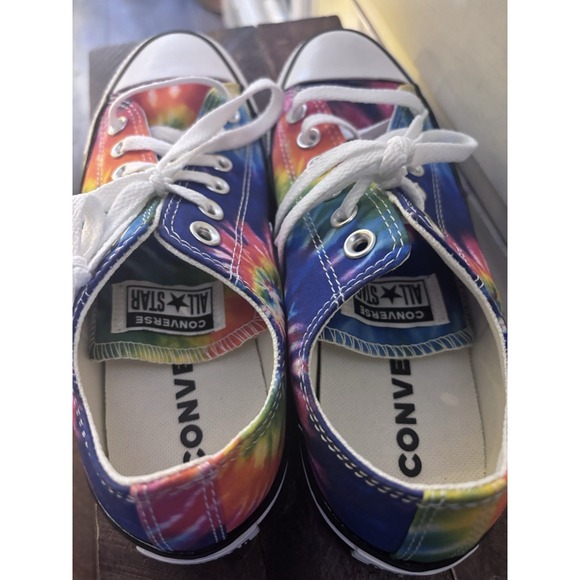 Converse Chuck Taylor All Star Shoes Women's 7 Tie Dye Colorful Sneakers NEW - Picture 7 of 8